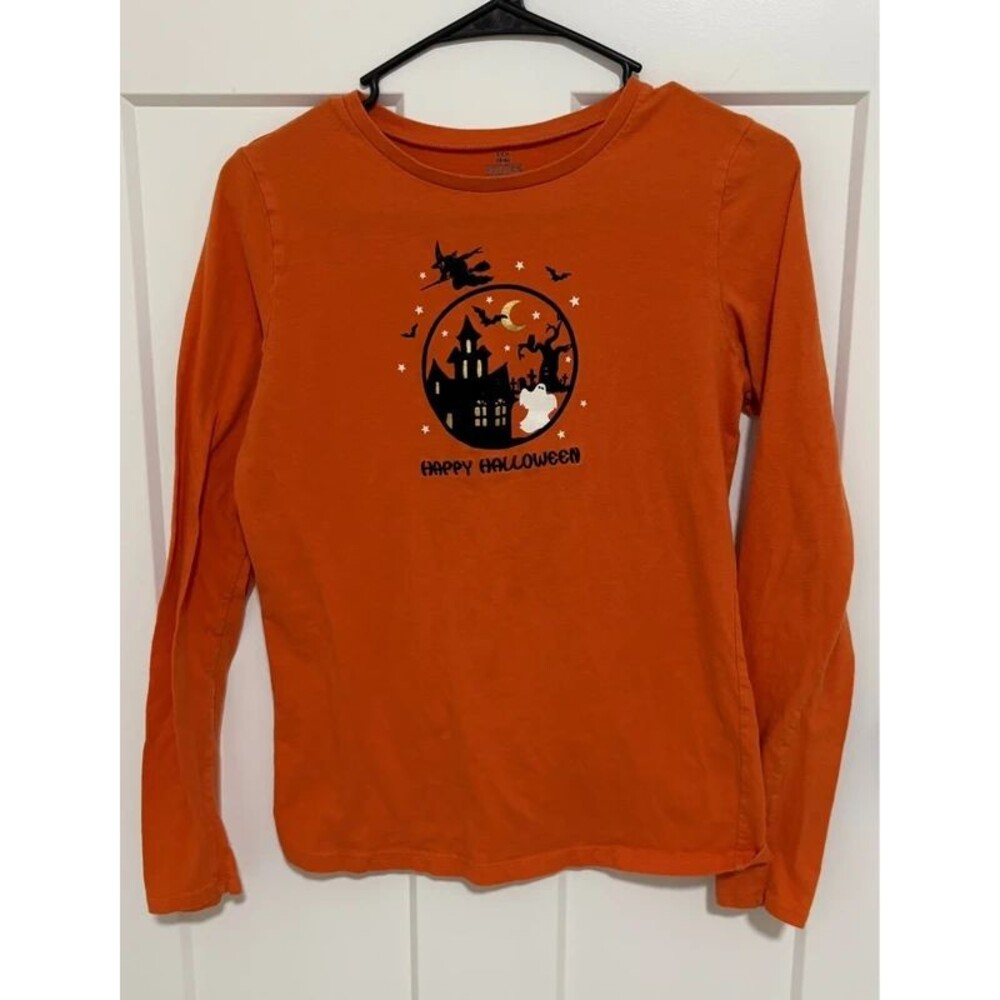 Happy Halloween Long Sleeve T shirt size Small 4/6